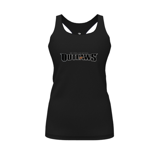 [FT0TRBBK-FYS-LOGO2] Decker Racerback Tank Top (Female Youth S, Black, Logo 2)