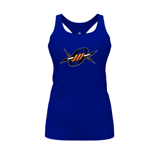 [FT0TRBRY-FYS-LOGO1] Decker Racerback Tank Top (Female Youth S, Royal, Logo 1)