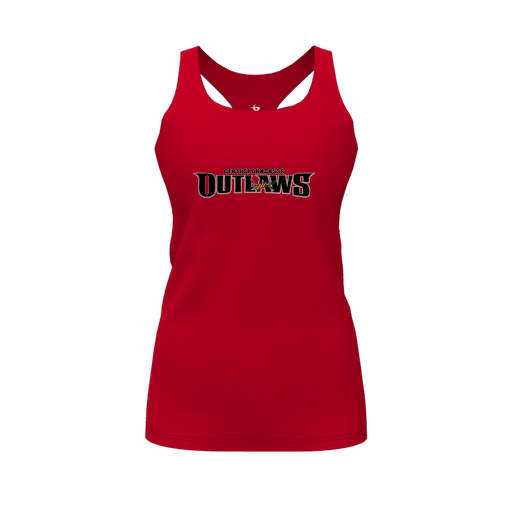 [FT0TRBRD-FYS-LOGO2] Decker Racerback Tank Top (Female Youth S, Red, Logo 2)