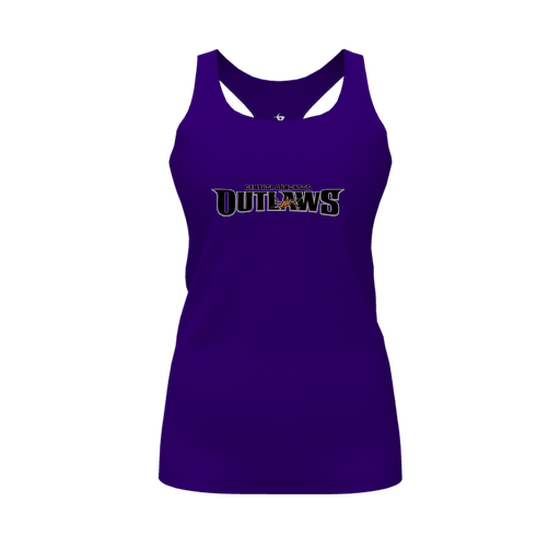 [FT0TRBPP-FYS-LOGO2] Decker Racerback Tank Top (Female Youth S, Purple, Logo 2)