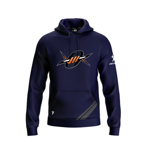 [FOLHSMNV-YXS-LOGO1] Decker Summit Hoodie (Youth XS, Navy, Logo 1)