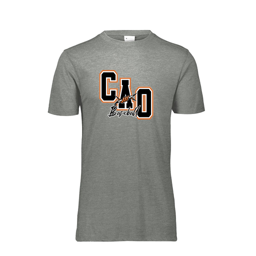 [FTSCUBGY-YS-LOGO3] Decker Youth Tri-Blend T-Shirt - Short Sleeve (Youth S, Gray, Logo 3)