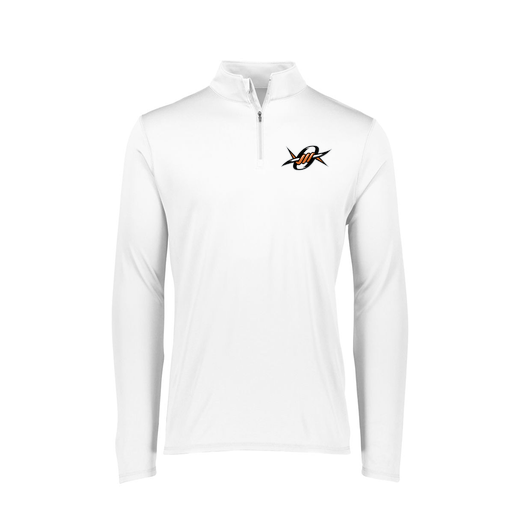 [FTLQFLWH-FAXS-LOGO1] Decker Women's Flex-Lite 1/4 Zip Shirt (Female Adult XS, White, Logo 1)