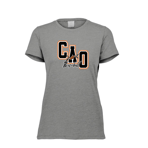 [FTSCUBGY-FAXS-LOGO3] Decker Women's Tri-Blend T-Shirt - Short Sleeve (Female Adult XS, Gray, Logo 3)