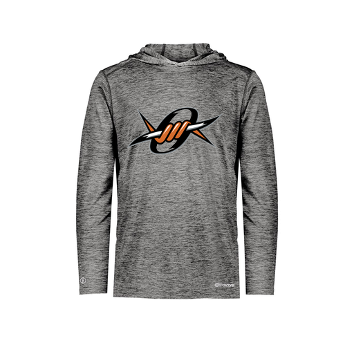 [FOLHCGBK-YS-LOGO1] Decker Youth Charge Hoodie (Youth S, Black, Logo 1)