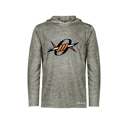 [FOLHCGGY-YS-LOGO1] Decker Youth Charge Hoodie (Youth S, Gray, Logo 1)