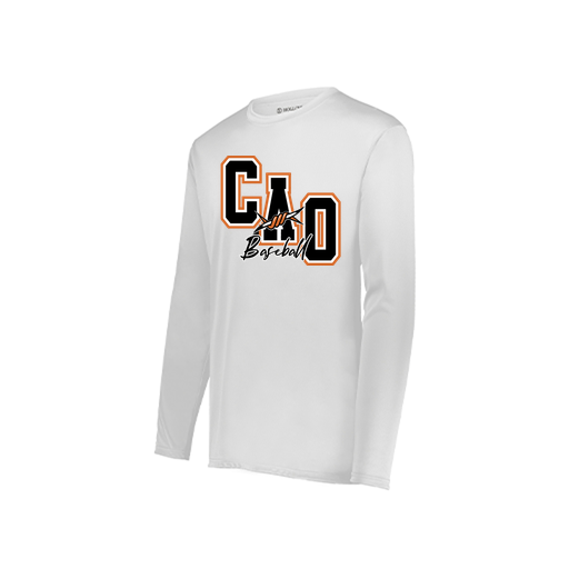 [222822.005.XS-LOGO3] Men's LS Smooth Sport Shirt (Adult XS, White, Logo 3)