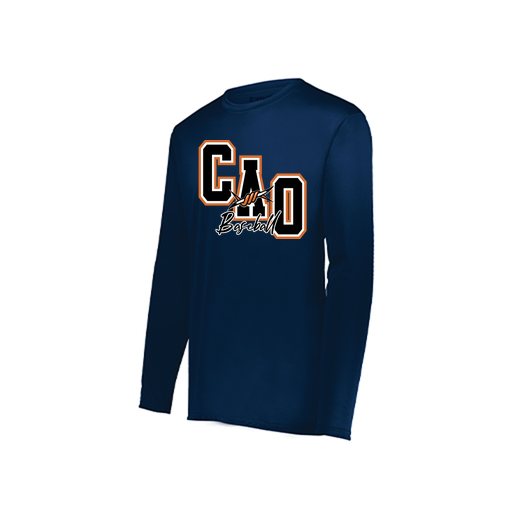 [222822.065.XS-LOGO3] Men's LS Smooth Sport Shirt (Adult XS, Navy, Logo 3)