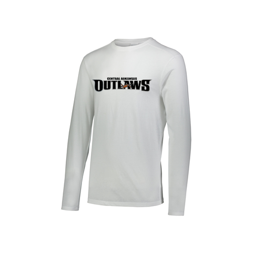 [FTLCUBWH-YS-LOGO2] Decker Youth Tri-Blend T-Shirt - Long Sleeve (Youth S, White, Logo 2)